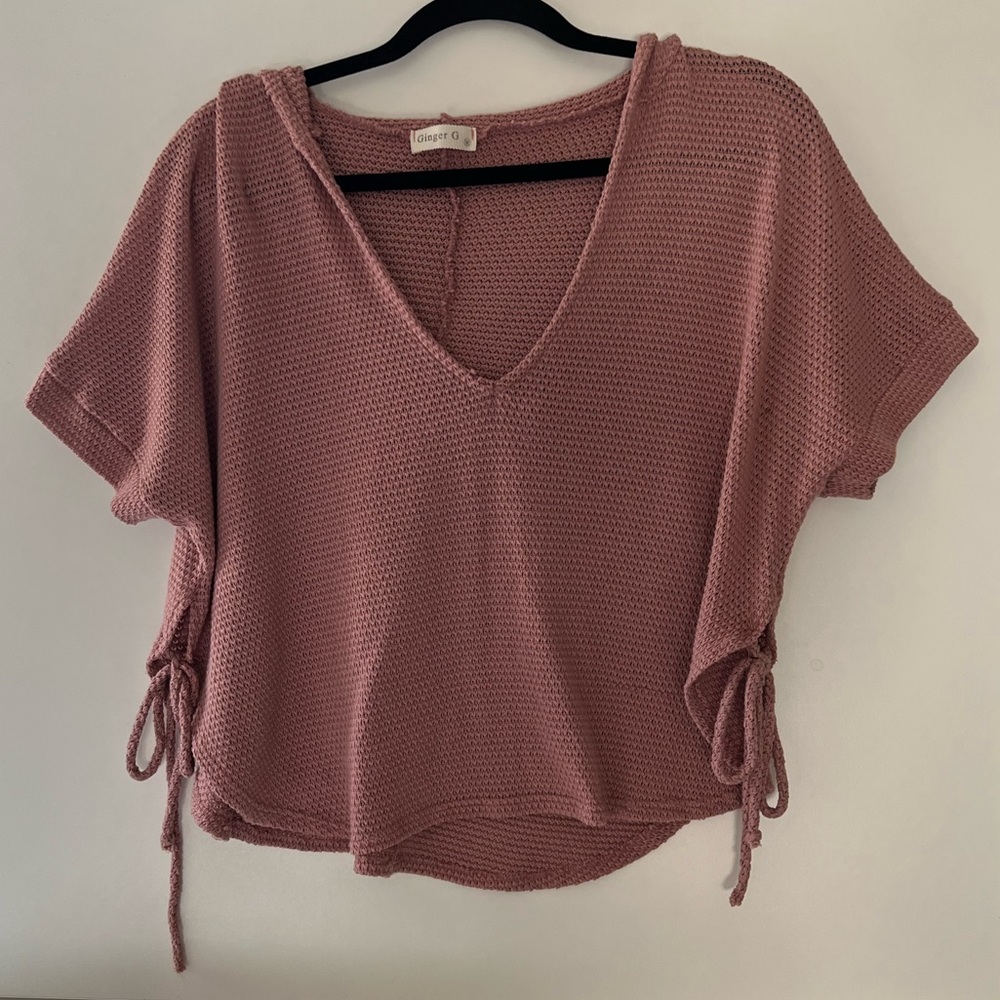 Women’s Cropped Knit Shirt In Medium